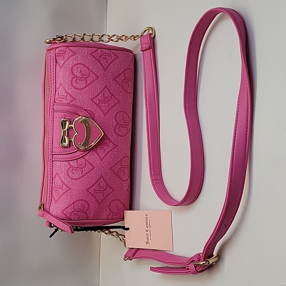NWT Juicy Couture Pink Precious Moments Roll Bag